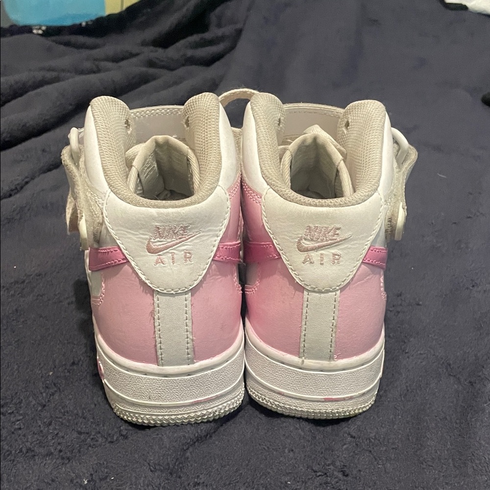 Custom Nike Air Force 1 Mid Pink Barbie Shoes - Picture 5 of 8